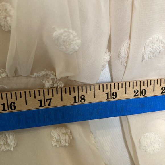 Lulus Lust or Love Embroidered Lace Long Sleeve Mini Dress Cream Size XL - Picture 9 of 14